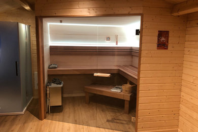 Ejemplo de sauna actual grande