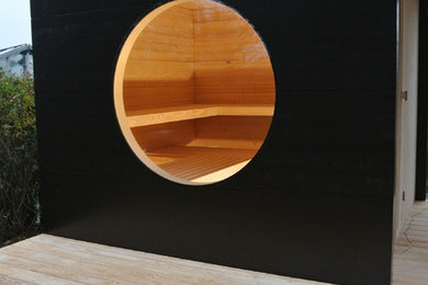 Ispirazione per una sauna minimal di medie dimensioni