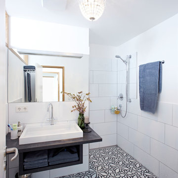 Shower Behind Sink | Houzz