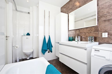 Design ideas for a modern bathroom in Malmo.