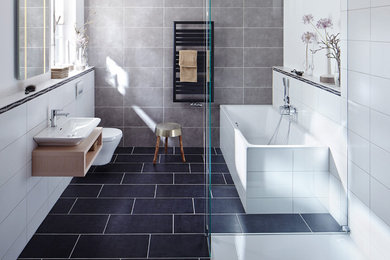 Inspiration for a contemporary bathroom in Stockholm.