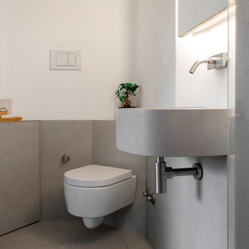 Bagno della stamnza/monolocale - dettaglio lavabo/wc -