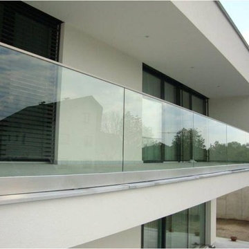 Aluminum Base Shoe Glass Railing