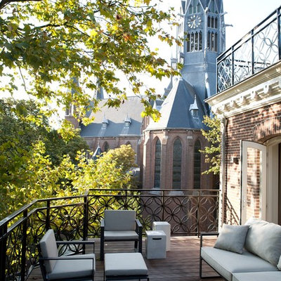 Balcony - large traditional balcony idea in Amsterdam with no cover