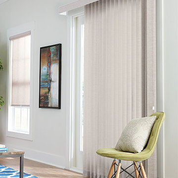 BEIGE VERTICAL BLINDS - Graber Vertical Blinds