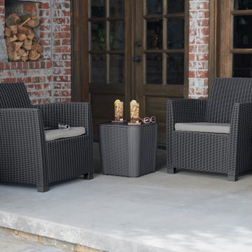 Corona Outdoor Patio Garden Table and Chair Set by Keter