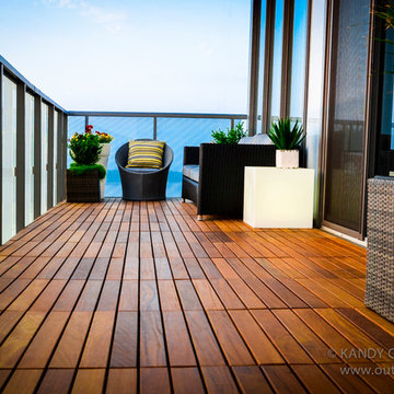 Cumaru Exotic Hardwood Condo Balcony Flooring
