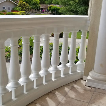 Curved Polyurethane Balcony Railing
