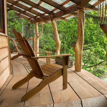 Doe Bay Treehouse staging, The Treehouse Guys TV Show, Orcas Island,