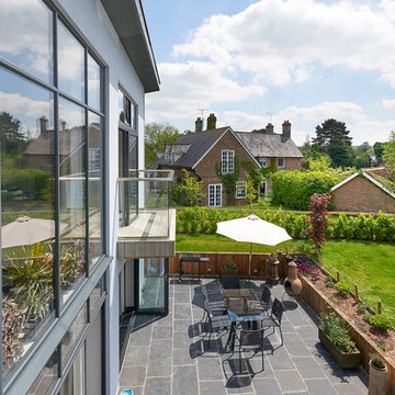 Double Height Glass Wall - Contemporary Glass House Wiltshire