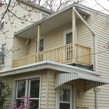 Harrisburg PA Rubber roof, replacement posts and replacement railings