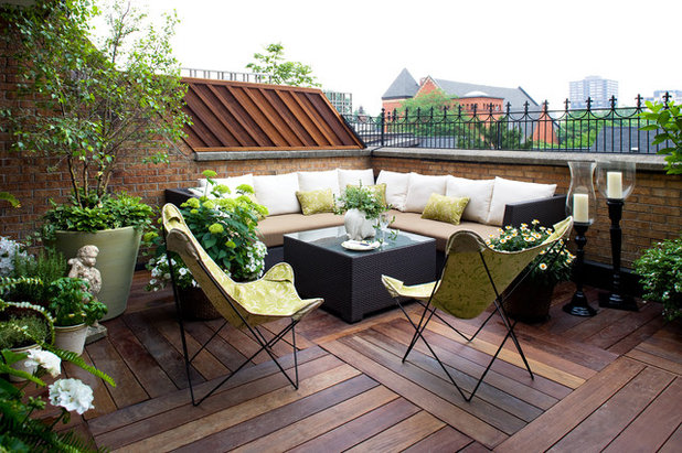 American Traditional Balcony by Terra Firma Design
