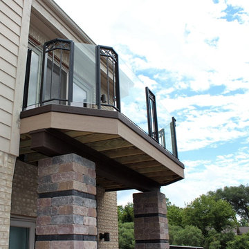 Iron and Glass Rail for Lakehouse