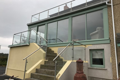 Photo of a medium sized contemporary balcony in Other.