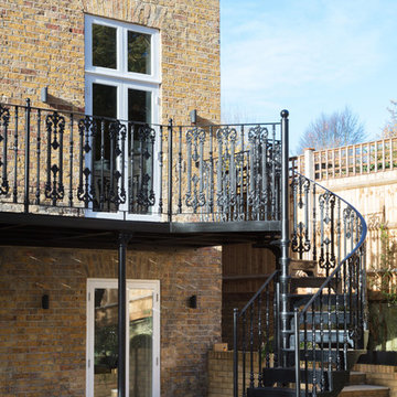 London Garden - Metal Balcony and Staircase