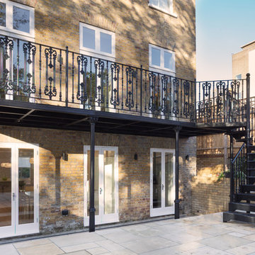 London Garden - Metal Balcony and Staircase