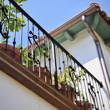 Pacific Palisades addition - exterior railing detail
