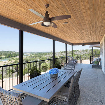Ranch Home Deck Overlooking the River