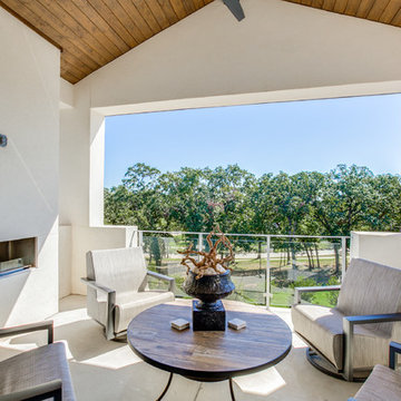 Second Story Contemporary Balcony