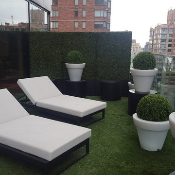 Silk Boxwood Installation & Rental (UV Rated)