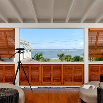 Sullivans Island Beach House with Island Influence - Upper Balcony Ocean View