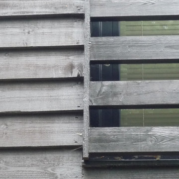 Thermally Insulated Black Timber cladding detail