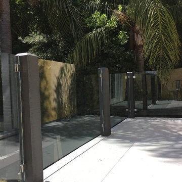 Tropical Terrace Glass Railing