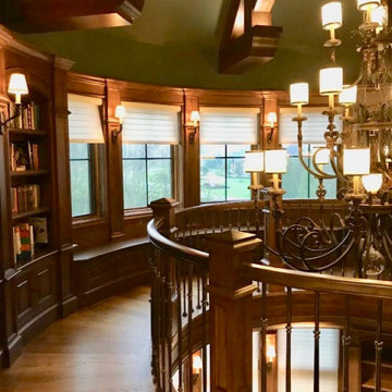 Two Story Curved Wall Library