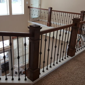 Wrought Iron Stair Remodel Balcony