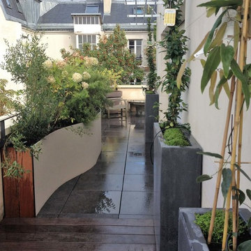 Réalisation d'un jardin sur un balcon filant