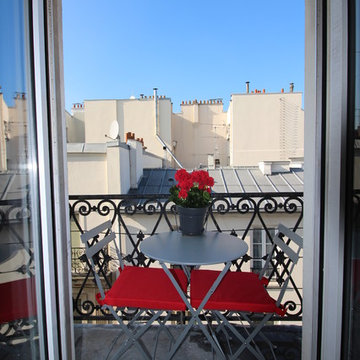 Rénovation d'un studio avec balcon sur les toits de Paris