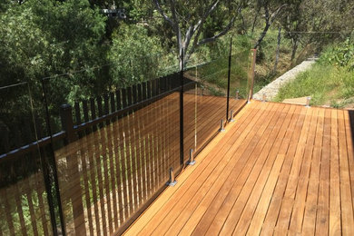 This is an example of a small contemporary balcony in Adelaide with no cover.