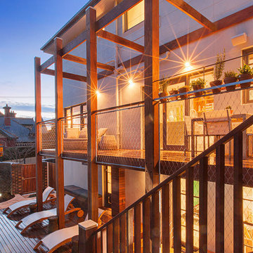 Spotted Gum decking, posts and beams