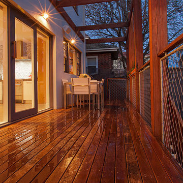 Spotted Gum decking, posts and beams