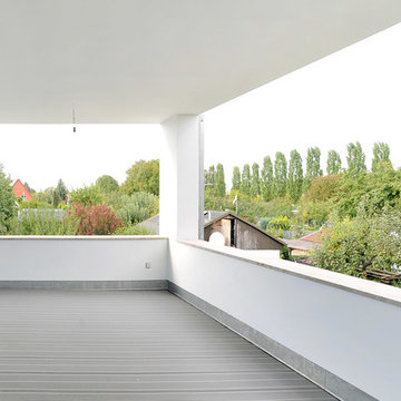 Bauhausvilla in Pankow , Terrasse mit Blick