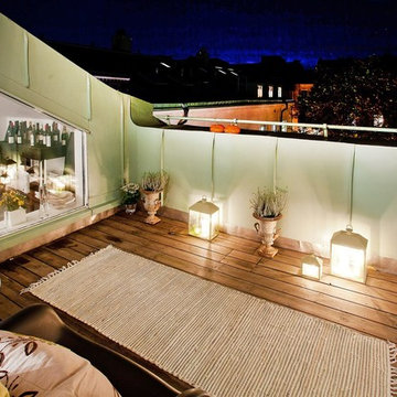 Vindsvåning med fantastiska sällskapsytor, terass och balkong