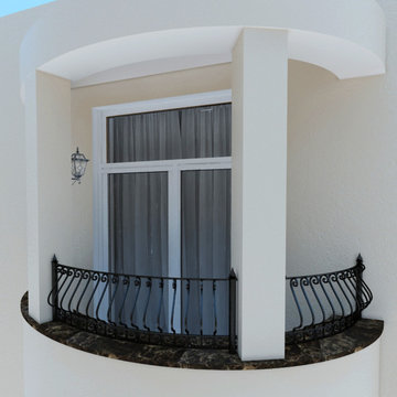Каменные изделия для парапета балкона
