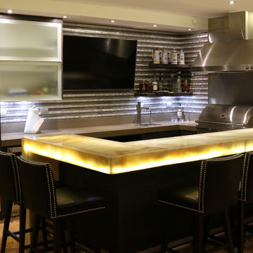 style industrial bar