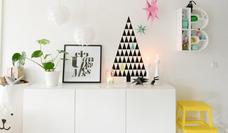 Skab en cool, grafisk jul med sort, hvidt og striber