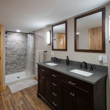 2020 Traditional Basement with Full Wet Bar