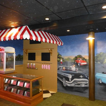 50's Drive - In Theater Room