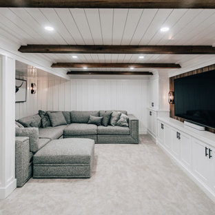 75 Beautiful Wall Paneling Basement Pictures Ideas July 2021 Houzz