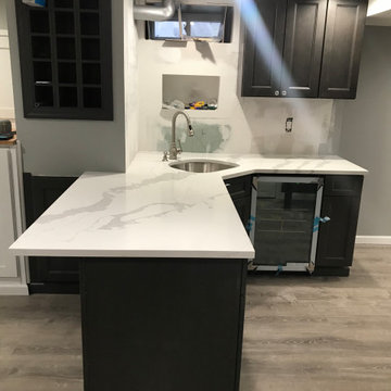 A basement bar