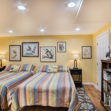 A Cheerful and Bright Studio-Style Finished Basement in Nashua, NH