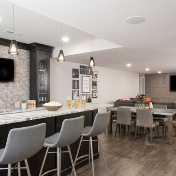 A Transitional Basement for Entertaining + Play