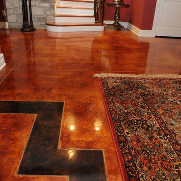 Acid Stain Basement in St. Louis, MO