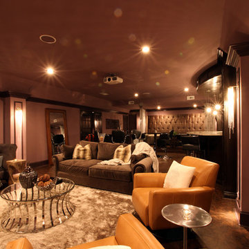 Alpharetta - Basement Renovation turned into a luxury Theatre/Lounge/Bar