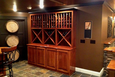 Traditional wine cellar in Cincinnati.