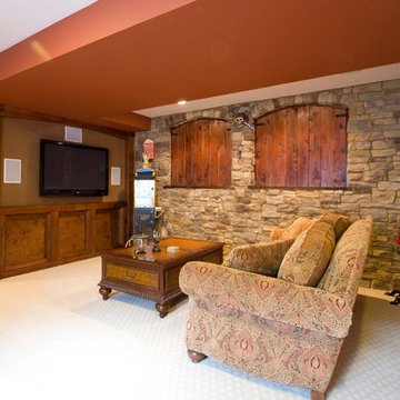 Aurora Colorado Rustic Basement Finish