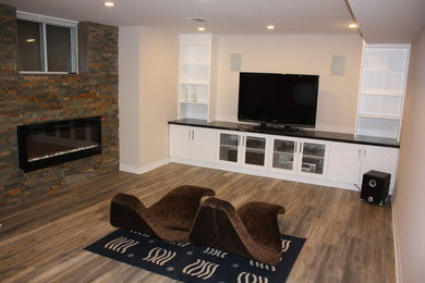 Inspiration for a basement remodel in Toronto